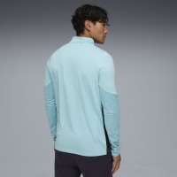 PUMA Olympique Marseille Trainingstrui 1/4-Zip 2025-2026 Lichtblauw Donkerblauw