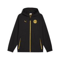PUMA Borussia Dortmund Pumatech Woven Trainingspak Hooded Full-Zip 2025-2026 Zwart Geel