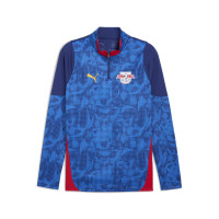 PUMA RB Leipzig Trainingspak 1/4-Zip 2025-2026 Blauw Donkerblauw Rood