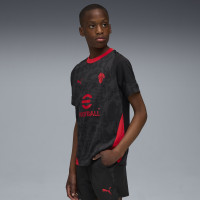 PUMA AC Milan Trainingsset 2025-2026 Kids Zwart Rood