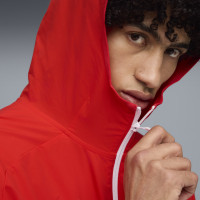 PUMA AC Milan Pumatech Woven Trainingspak Hooded Full-Zip 2025-2026 Rood Zwart Wit