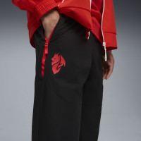 PUMA AC Milan Pumatech Trainingsbroek Woven 2025-2026 Zwart Rood