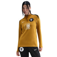 Nike Netherlands Strike Tracksuit 1/4-Zip Orange Lionesses 2025-2027 Women Bronze Black White