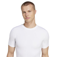 adidas TECHFIT Short Sleeve Base Layer White