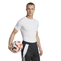 adidas TECHFIT Short Sleeve Base Layer White