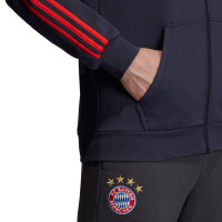 adidas Bayern Munchen Full Zip Hoodie 2019-2020 Donkerblauw