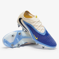 Nike Phantom 6 Low Elite Iron Stud Football Boots (SG) Pro Player White Blue Yellow