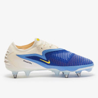 Nike Phantom 6 Low Elite Iron Stud Football Boots (SG) Pro Player White Blue Yellow