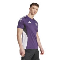 adidas Manchester United Trainingsset 2025-2026 Paars Zwart Wit