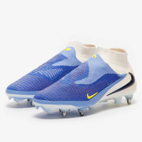 Nike Phantom 6 High Elite Iron Stud Football Boots (SG) Pro Player White Blue Yellow