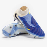 Nike Phantom 6 High Elite Iron Stud Football Boots (SG) Pro Player White Blue Yellow