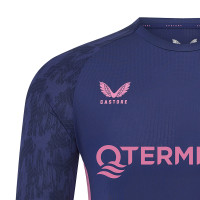 Castore Feyenoord Trainingsshirt 2025-2026 Kids Donkerblauw Roze