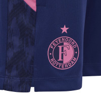 Castore Feyenoord Trainingsbroekje 2025-2026 Kids Donkerblauw Roze