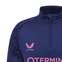 Castore Feyenoord Training sweater 1/4-Zip 2025-2026 Kids Dark Blue Pink