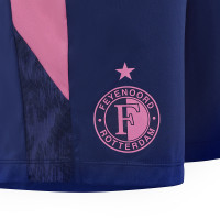 Castore Feyenoord Training Short 2025-2026 Dark Blue Pink