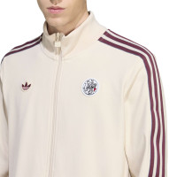 adidas Ajax Terrace Icons Full Set Beige Bordeauxrood Blauw