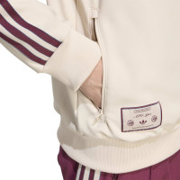 adidas Ajax Terrace Icons Trainingsjack Beige Bordeauxrood Blauw