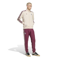 adidas Ajax Terrace Icons Full Set Beige Bordeauxrood Blauw