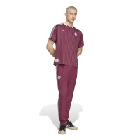 adidas Ajax Terrace Icons T-Shirt Burgundy Beige Blue