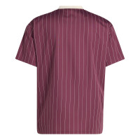 adidas Ajax Terrace Icons T-Shirt Burgundy Beige Blue