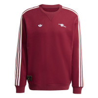 adidas Arsenal Terrace Icons Crew Sweater Rood Wit