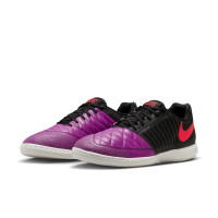 Nike Lunargato II Zaalvoetbalschoenen (IN) Zwart Paars Rood