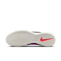 Nike Lunargato II Zaalvoetbalschoenen (IN) Zwart Paars Rood