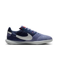 Nike Street Gato Straatvoetbalschoenen Blauw Donkerblauw Feloranje