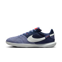 Nike Street Gato Straatvoetbalschoenen Blauw Donkerblauw Feloranje