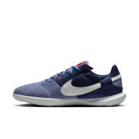 Nike Street Gato Straatvoetbalschoenen Blauw Donkerblauw Feloranje