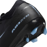 Nike Zoom Mercurial Vapor 16 Pro Gras Voetbalschoenen (FG) Kids Zwart Lichtblauw