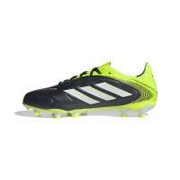 adidas Copa Pure III League Grass/Artificial Grass Football Boots (MG) Kids Black White Neon Yellow