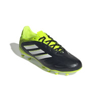 adidas Copa Pure III League Grass/Artificial Grass Football Boots (MG) Kids Black White Neon Yellow