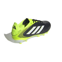 adidas Copa Pure III League Grass/Artificial Grass Football Boots (MG) Kids Black White Neon Yellow