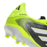 adidas Copa Pure III League Grass/Artificial Grass Football Boots (MG) Kids Black White Neon Yellow
