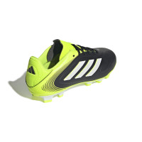 adidas Copa Pure III Club Gras / Kunstgras Voetbalschoenen (MG) Kids Zwart Wit Neongeel