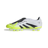 adidas Predator Pro FT Grass/Artificial Grass Football Boots (MG) White Black Neon Yellow