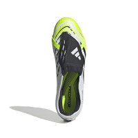 adidas Predator Pro FT Grass/Artificial Grass Football Boots (MG) White Black Neon Yellow