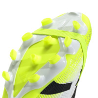 adidas Predator Pro FT Grass/Artificial Grass Football Boots (MG) White Black Neon Yellow