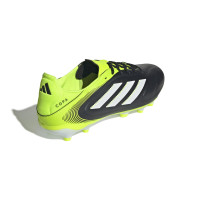 adidas Copa Pure III League Gras / Kunstgras Voetbalschoenen (MG) Zwart Wit Neongeel