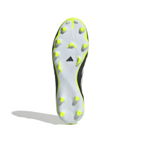 adidas Copa Pure III League Gras / Kunstgras Voetbalschoenen (MG) Zwart Wit Neongeel