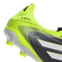 adidas Copa Pure III League Gras / Kunstgras Voetbalschoenen (MG) Zwart Wit Neongeel