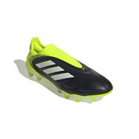 adidas Copa Pure III Elite Laceless Grass Football Boots (FG) Black White Neon Yellow
