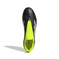 adidas Copa Pure III Elite Laceless Grass Football Boots (FG) Black White Neon Yellow