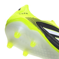 adidas Copa Pure III Elite Laceless Grass Football Boots (FG) Black White Neon Yellow