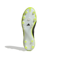 adidas Copa Pure III Elite Gras Voetbalschoenen (FG) Zwart Wit Neongeel