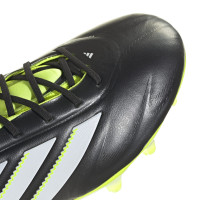 adidas Copa Pure III Elite Gras Voetbalschoenen (FG) Zwart Wit Neongeel