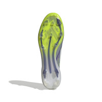 adidas F50 Elite Veterloze Gras Voetbalschoenen (FG) Paars Wit Neongeel