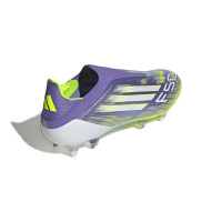 adidas F50 Elite Laceless Iron Stud Football Boots (SG) Purple White Neon Yellow
