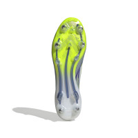 adidas F50 Elite Laceless Iron Stud Football Boots (SG) Purple White Neon Yellow